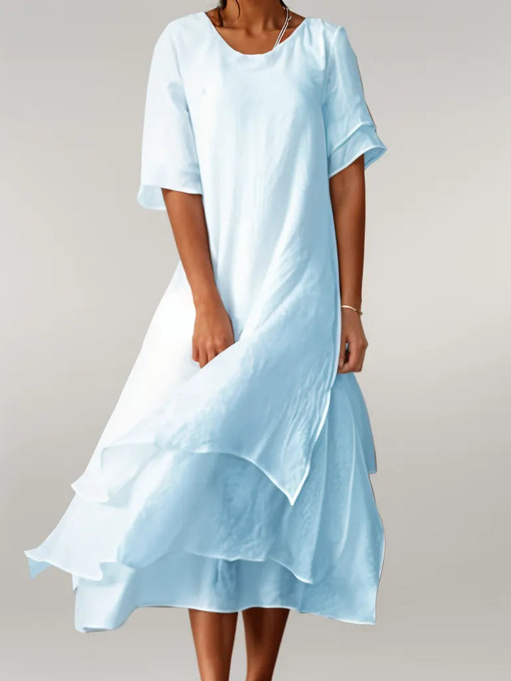 Vivi™ | Elegant Lagdelt Midi Kjole