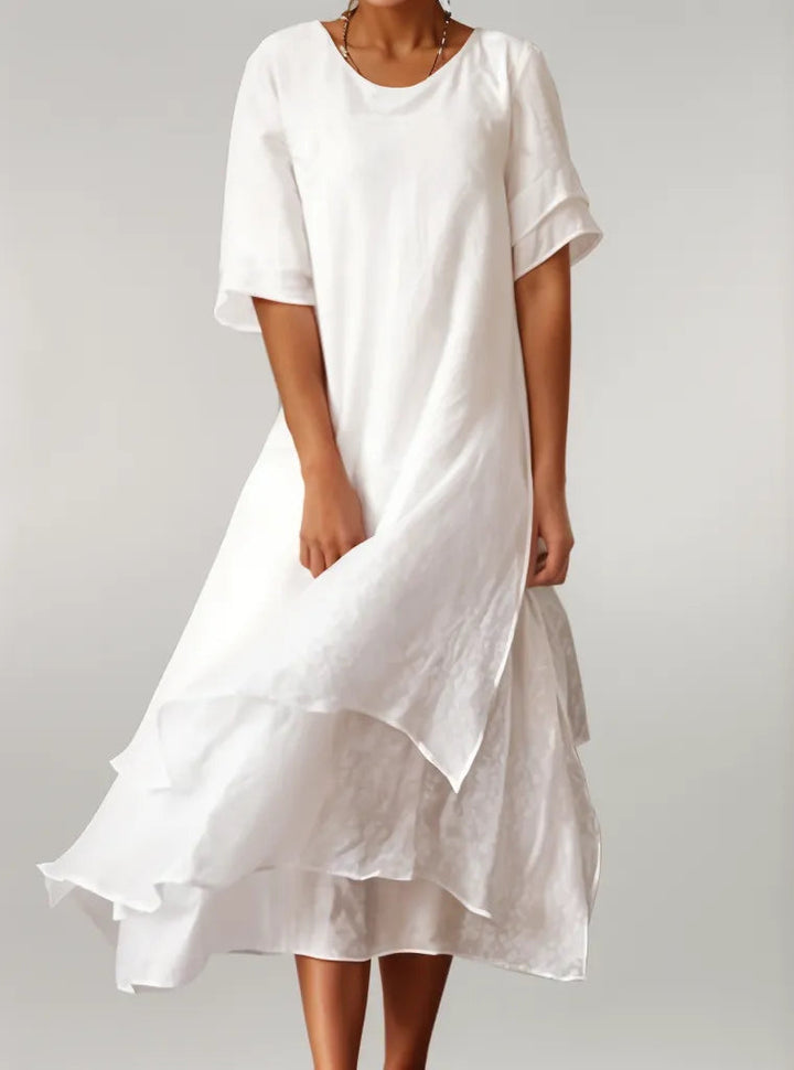 Vivi™ | Elegant Lagdelt Midi Kjole