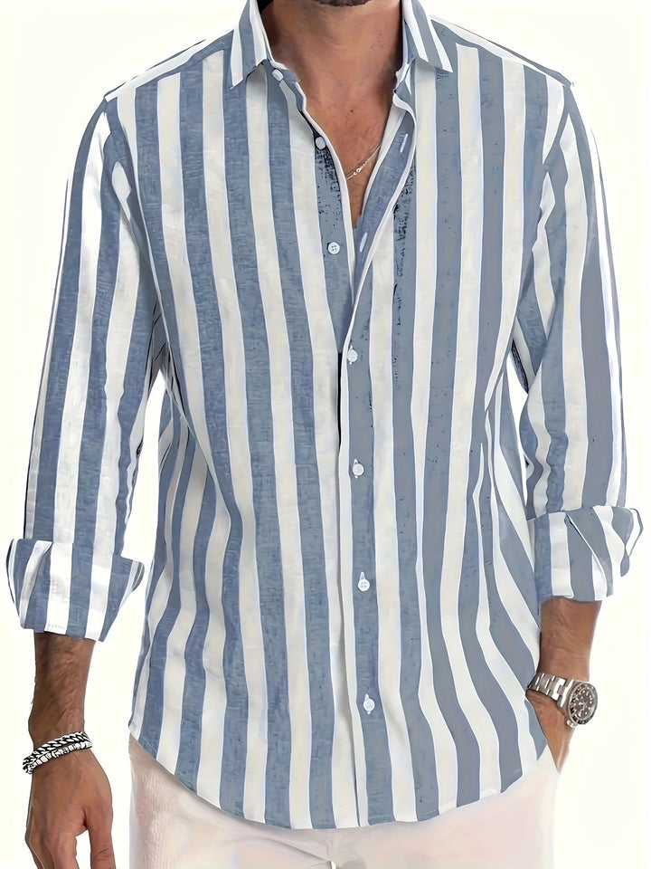 Garold™ | Vibrant stribet langærmet skjorte