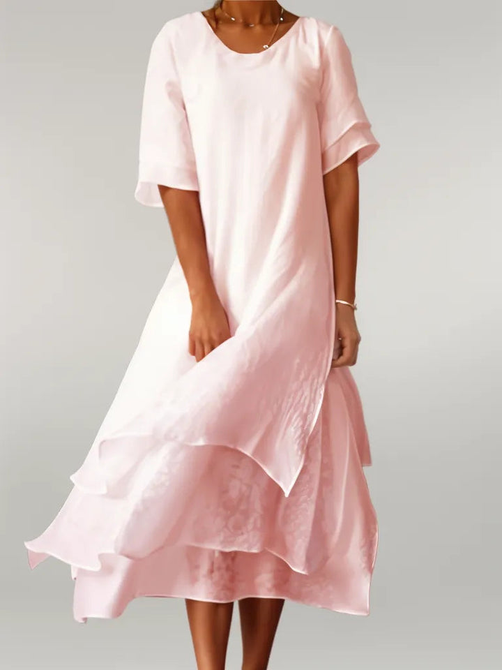 Vivi™ | Elegant Lagdelt Midi Kjole