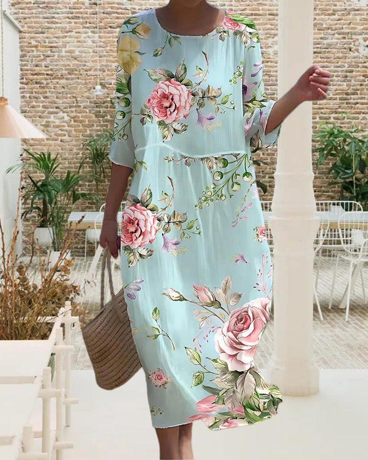 Idun™ | Elegant Blomstret Sommerkjole