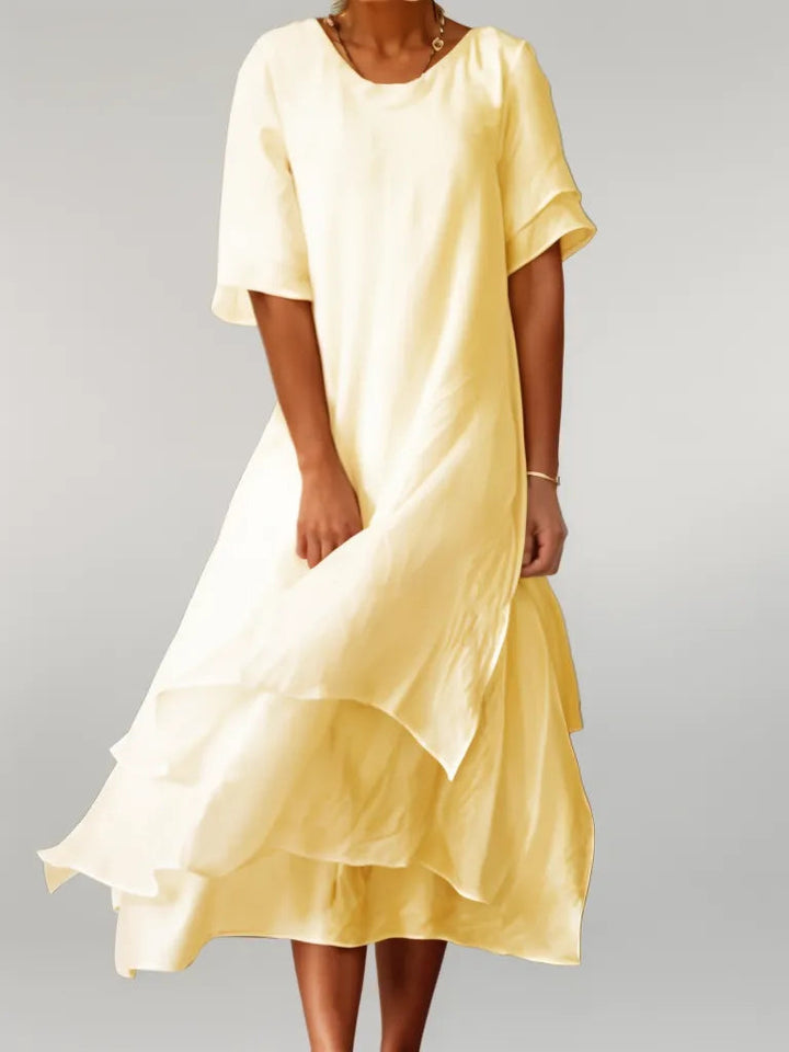Vivi™ | Elegant Lagdelt Midi Kjole
