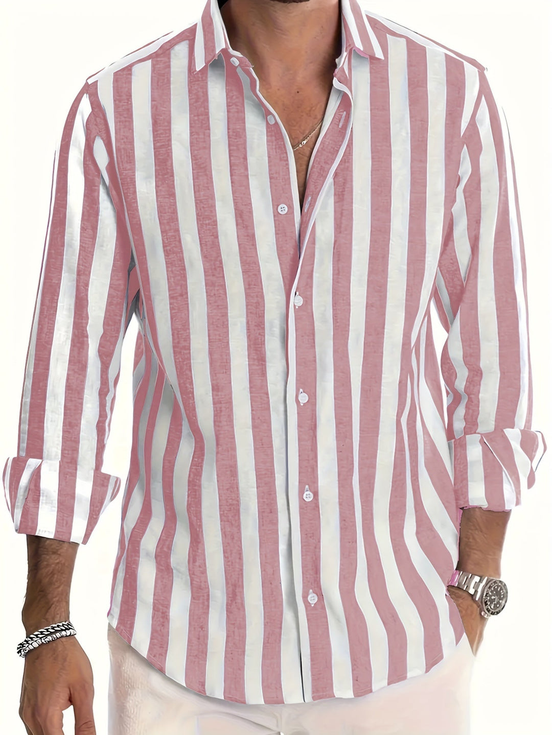 Garold™ | Vibrant stribet langærmet skjorte