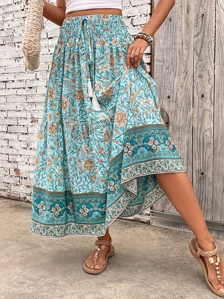 Tanja™ | Boheme Blomster Maxi Nederdel