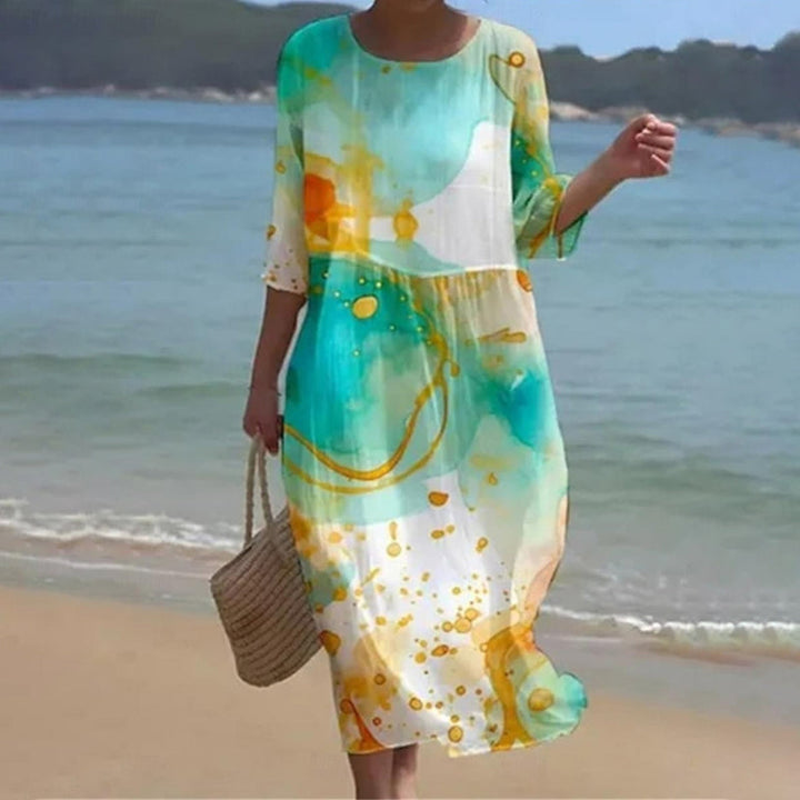 Idun™ | Elegant Blomstret Sommerkjole