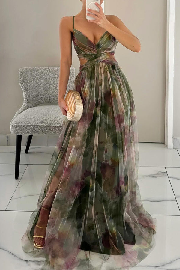 Judy™ | Smuk Maxi Kjole med Blomsterprint