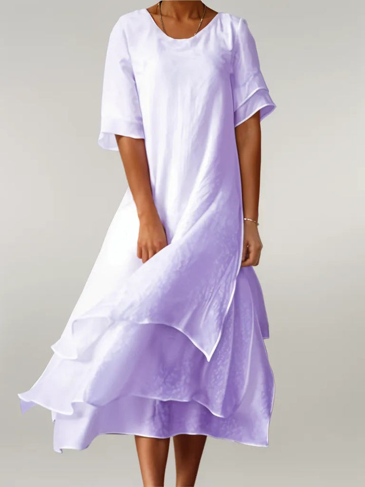 Vivi™ | Elegant Lagdelt Midi Kjole