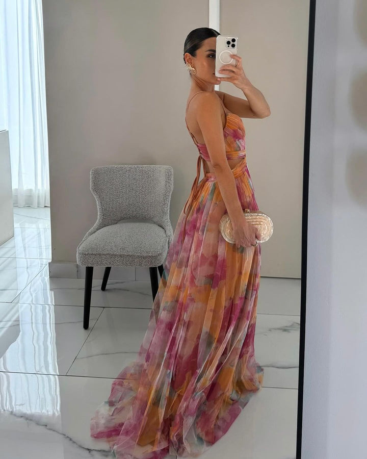 Judy™ | Smuk Maxi Kjole med Blomsterprint