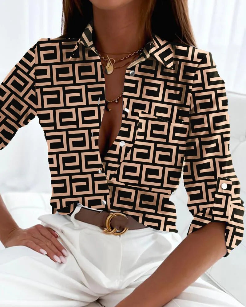 Bente™ | Elegant Bluse med Print